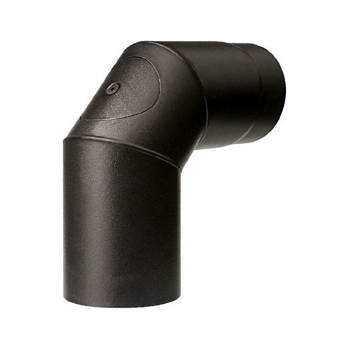 Ala Gomito Acciaio 90^ 13 Nero Ispezionabile 2Mm