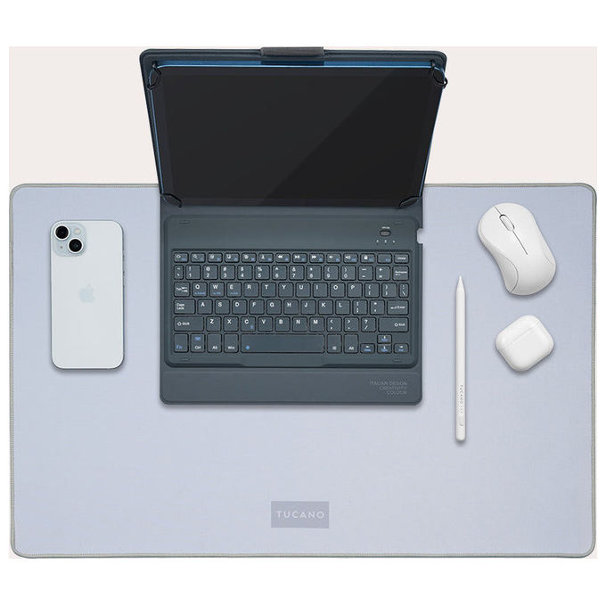 Tucano ONEDPGNEODESKPAD Tappetino Mouse Silver colore Silver