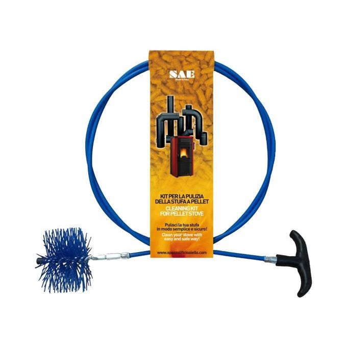 Spazzolificio Aiello Scovolo Tubi Pellet Nylon Tondo Mm 80 Kit