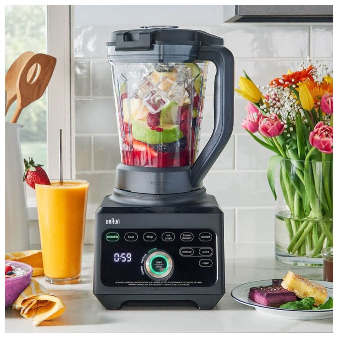Braun 8021098001061 JB 9040 Frullatore 1600 W 10 velocita' Capacita' 3 L TriAction colore Nero