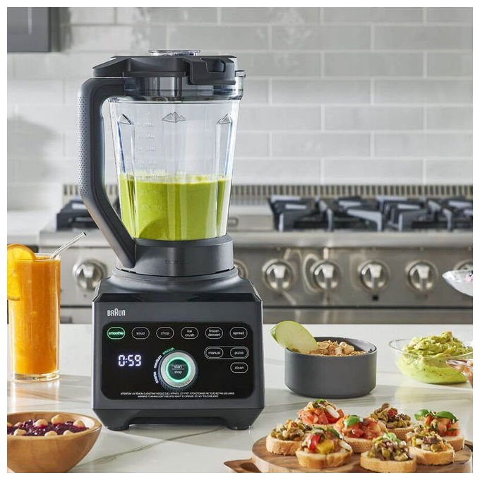 Braun 8021098001061 JB 9040 Frullatore 1600 W 10 velocita' Capacita' 3 L TriAction colore Nero