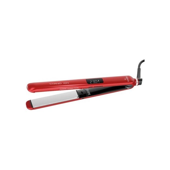 Ga.Ma Piastra per Capelli Titanio Ion Red Digital Rosso