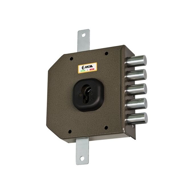 Moia G455Sx Serratura Applicare A Cilindro Quintuplice E 63 Sx 5 Catenacci Interasse 25