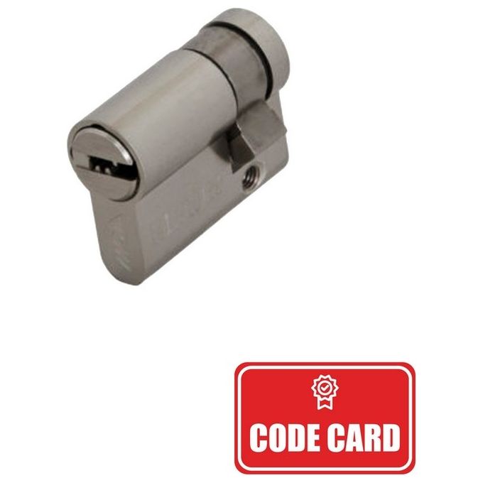 Moia H3010Kdm Mezzo Cilindro Sagomato 30 X 10 = 40 Mm Chiave Punzonata Cifratura Kd Nichelata