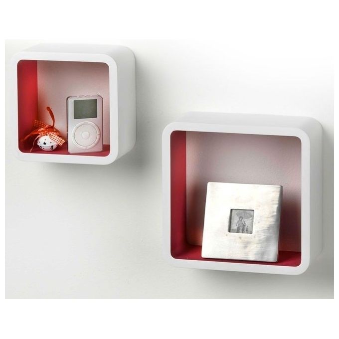 Your Self Set 2 Mensole Fmb Rettangolare Bianco Fucsia