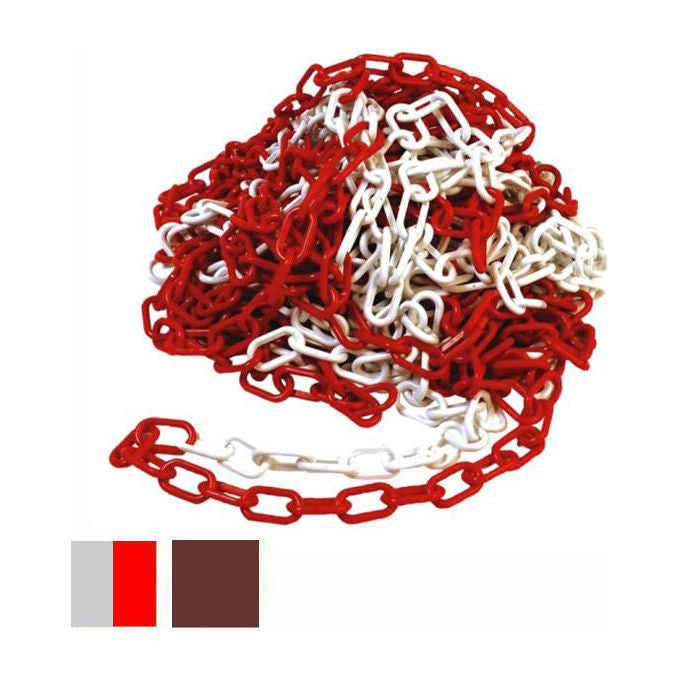 Cvm Catena Plastica 6mm Bianca Rossa 25mt