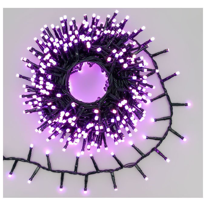Lotti, Catena Luminosa MiniCluster Wonder, 10m, 500 LED SuperBright, 8 Colori