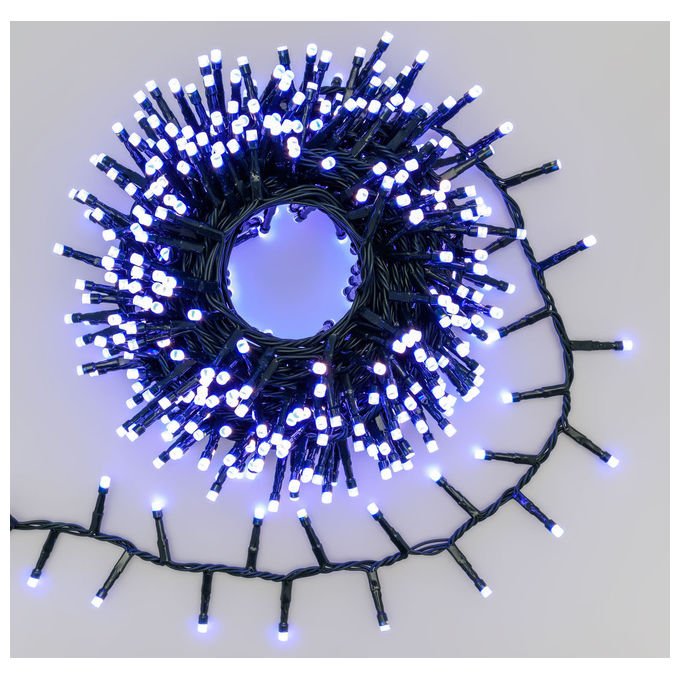 Lotti, Catena Luminosa MiniCluster Wonder, 10m, 500 LED SuperBright, 8 Colori