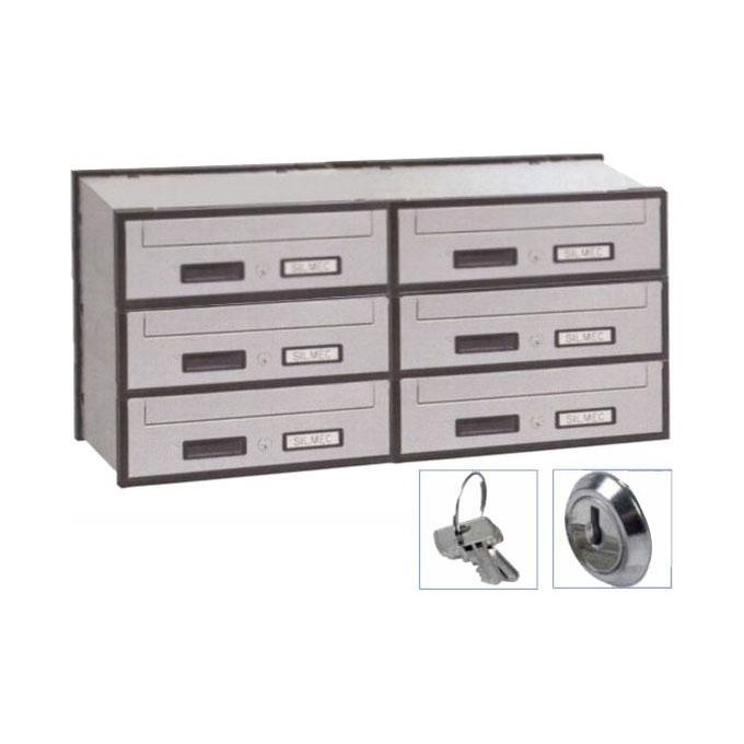 Silmec Casellario Oriz 6P Acc Silver 6B2-501