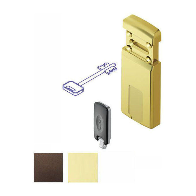 Disec Protettore Scorrevole Magnetico Mini Ottone Lucido Mg220