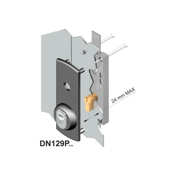 Disec Dn129Pd1An Protettore Per Basculante-Serranda Interasse Fori Mm 39 X 139 Misura 60 X 170 Nero