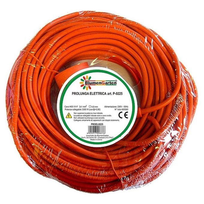 Your Self Prolunga Elettrica Cavo Per Macchine Da Giardino Per Esterno 2X1 15Mt