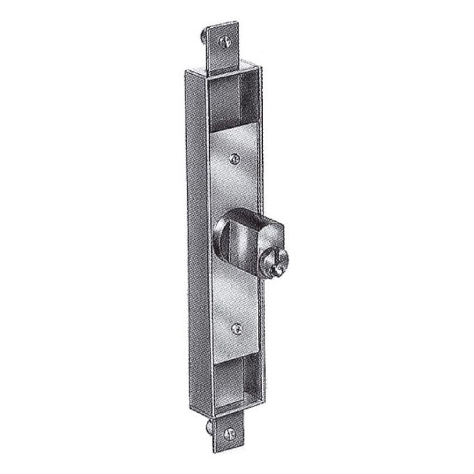 Prefer 6601 Serratura Per Cancello Estensibile Alto-Basso Ambidestra Cilindro Tondo