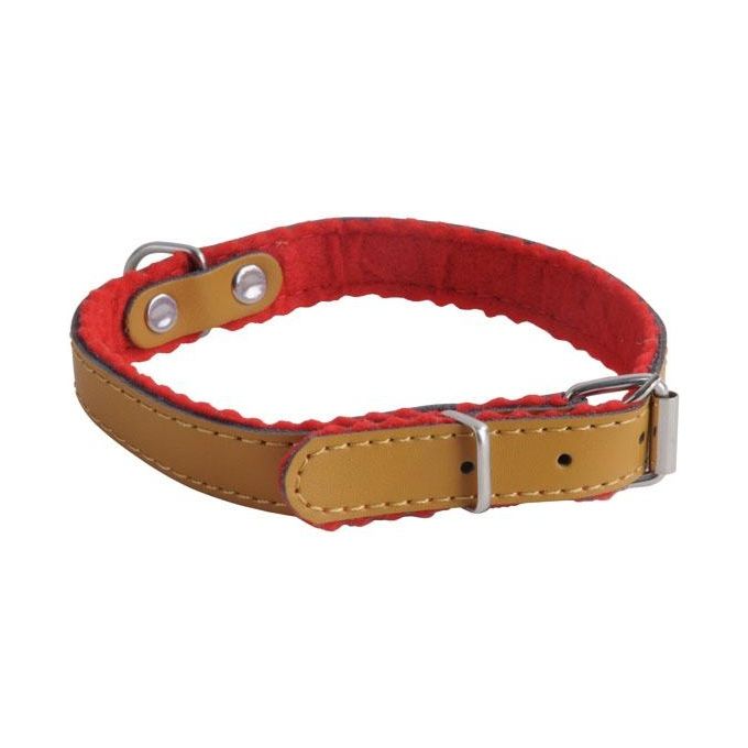 Il Campo Collare Cani Cuoio Foderato Mm 16 Cm 37
