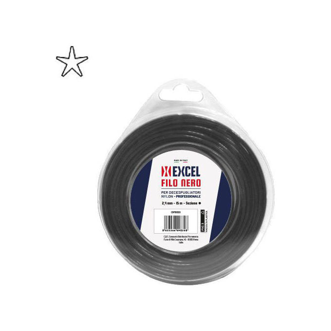 Excel 09838 Filo Nylon Pentagono 4.4mm 6mt