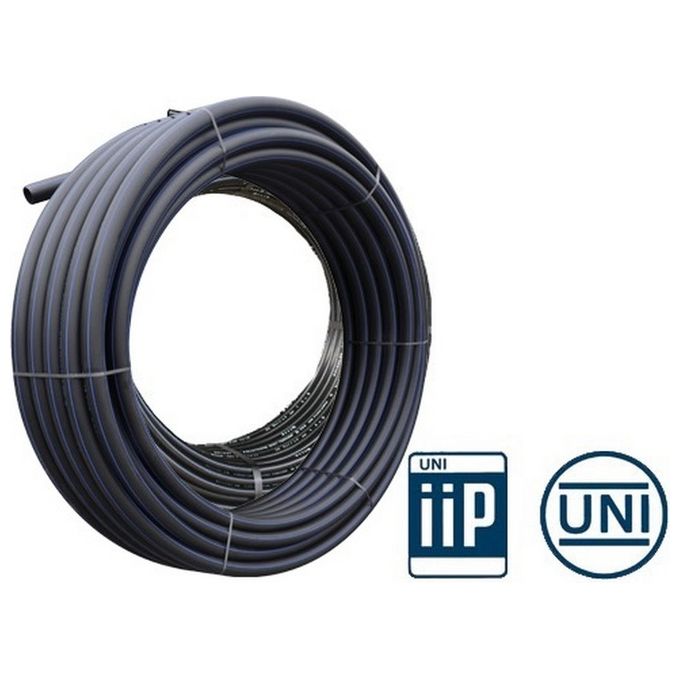 Tubo Polietilene Pn16 Mm.25 Rt.100 Mt