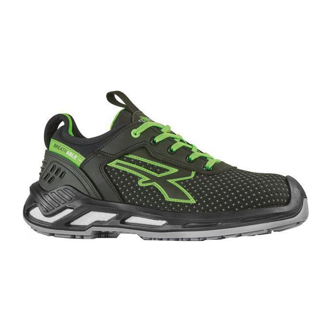 U-Power Scarpe Bryan Nero Verde Basse Numero 39 S3