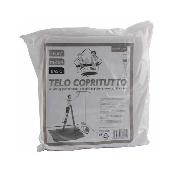 Elepacking Telo Copritutto Polietilene M 4X4 G 200 My 13