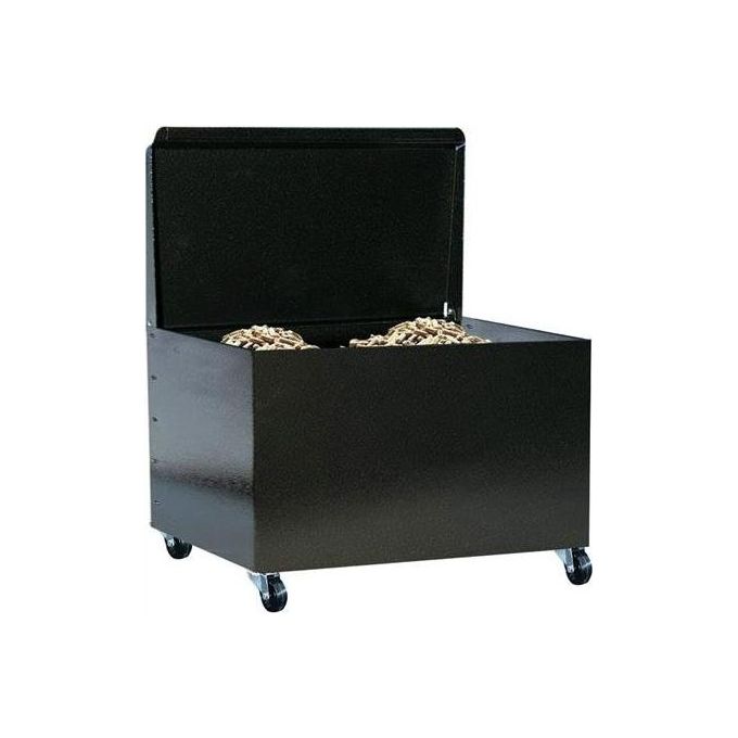 Portapellet Acciaio 609 Chiuso con Ruote 50x43x57H