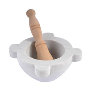 Mortaio Marmo Con Pestello Legno 14
