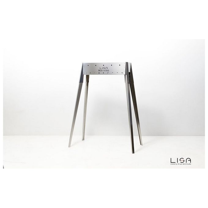 Lisa Cuoci spiedini Miami 500 in acciaio inox per barbecue da giardino e arredo esterno ?50 x 36 x 83 cm