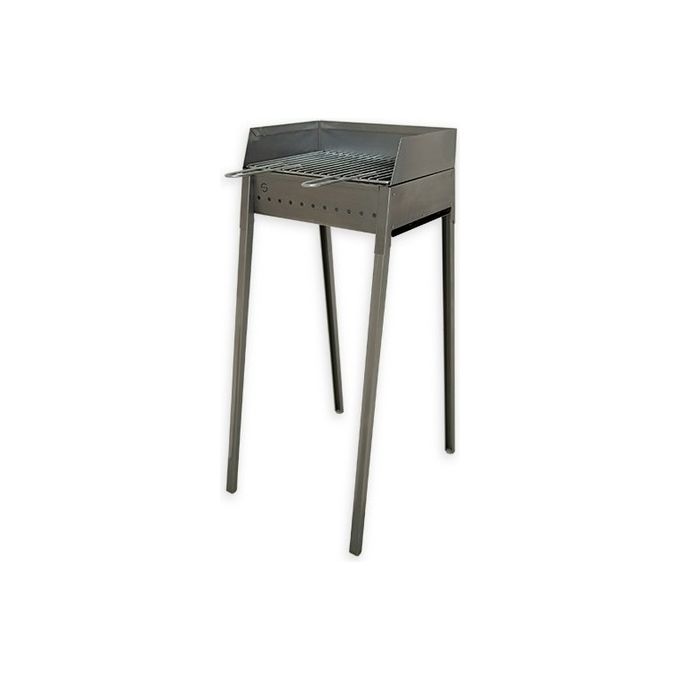 Lisa Barbecue Vesuvio 40x30 Facile Montaggio in Ferro Alluminato per Grigliate Perfette 28P x 39l x 79,5H cm