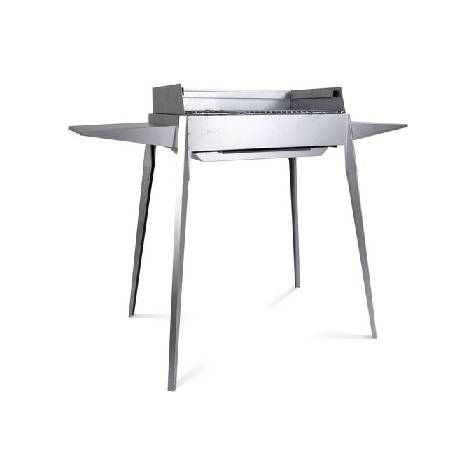 Lisa Barbecue Etna F Professionale in Ferro Alluminato Design Elegante Facilita' di Montaggio e Smontaggio 40P x 60l x 85H cm