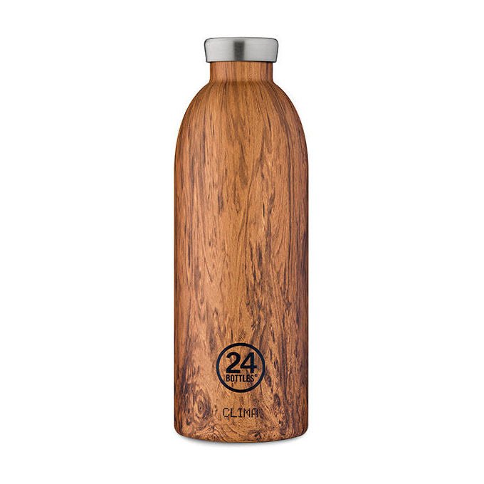 24Bottles 8051513921698 Clima Borraccia 850 ml Acciaio Inox Legno colore Legno