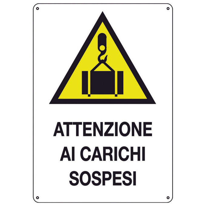Cartello Carichi Sospesi Cm.68X49 A3991