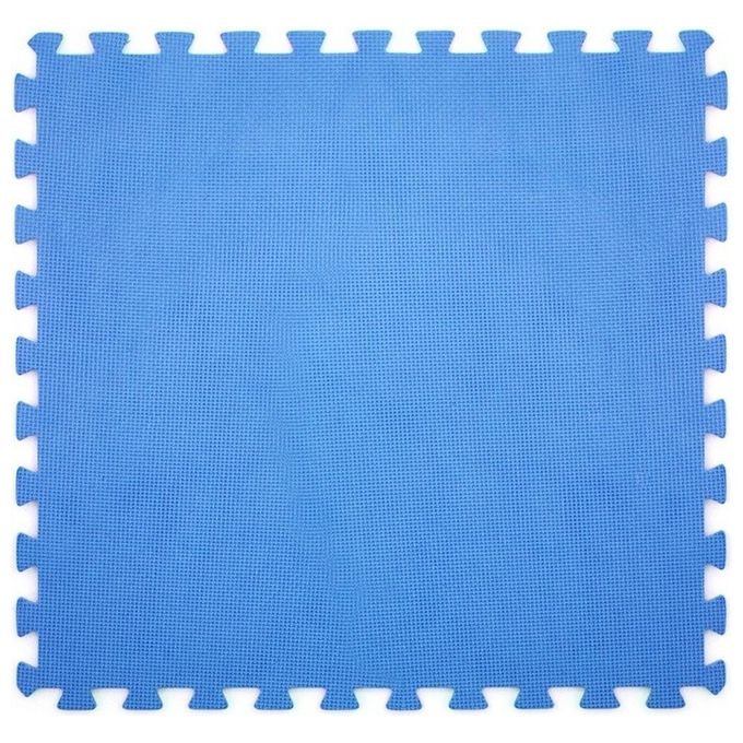 Divina Home 6Pz Tappeto Tappetino Puzzle Morbido Per Piscina 60X60X0.8 Blu DH43871