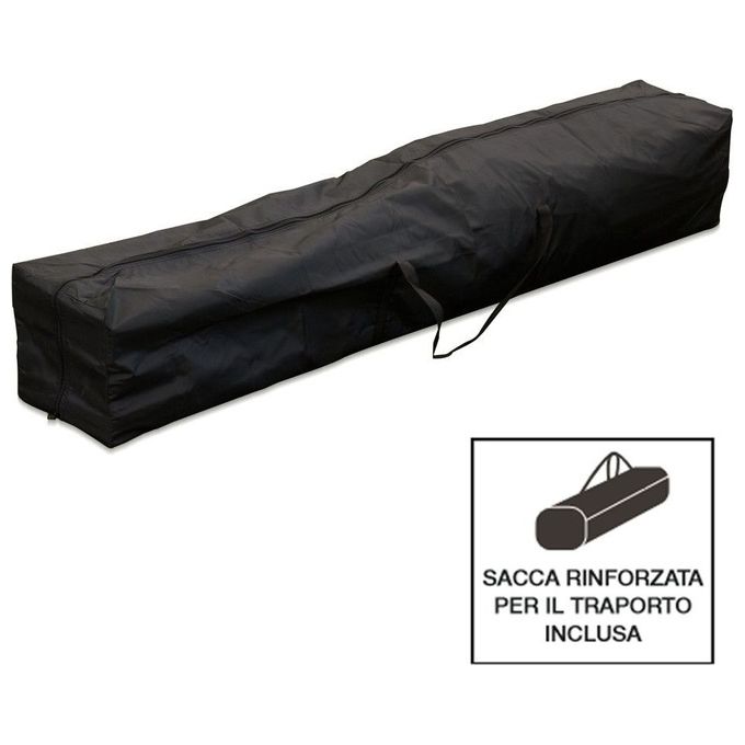 Gazebo richiudibile pieghevole 2 X 2 Bianco ricoperto in PVC impermeabile