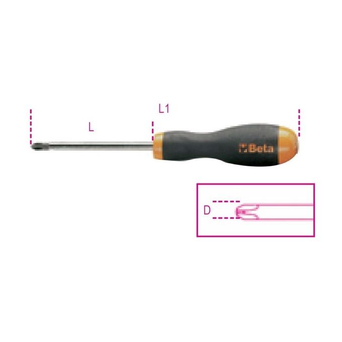 Beta 012020018 Giravite Croce Phillips 1202 Per Viti Con Impronta A Croce