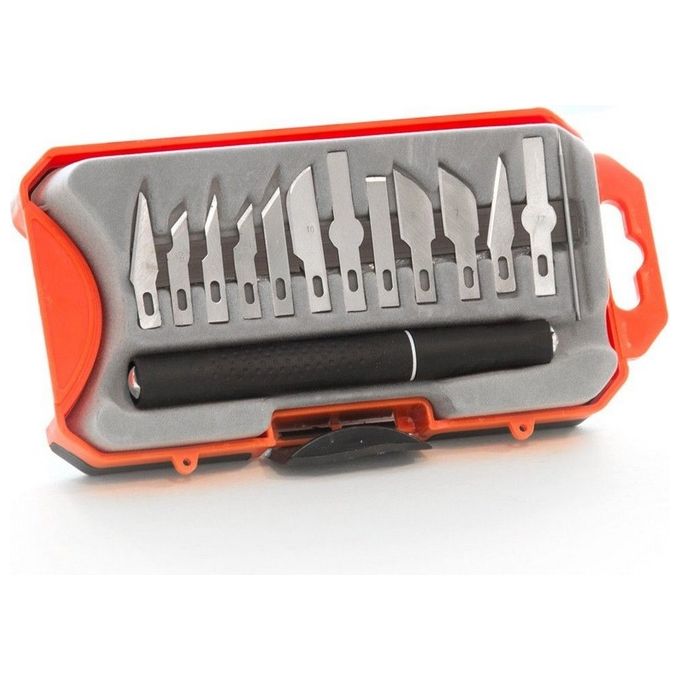 Armour Set Taglierino Tagliabalza Coltello In Custodia Plastica
