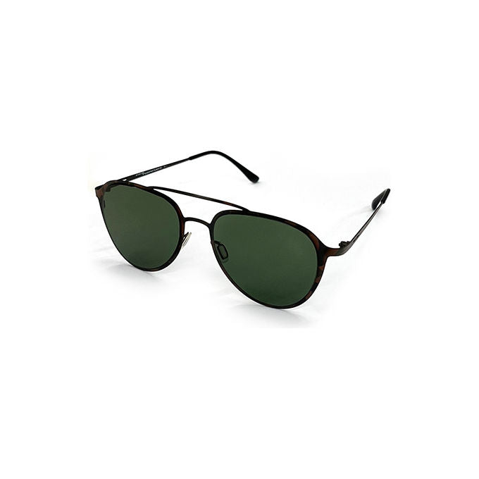 Italia Independent Occhiali da Sole Mod 0254 Thin Metal Avana Militare Unisex in Acciaio Ultra Leggero e Resistente per Comfort Prolungato