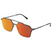 Italia Independent Occhiali da Sole Mod 0255 Thin Metal Base 2 Grigio Scuro da Uomo con Montatura Leggera e Resistente