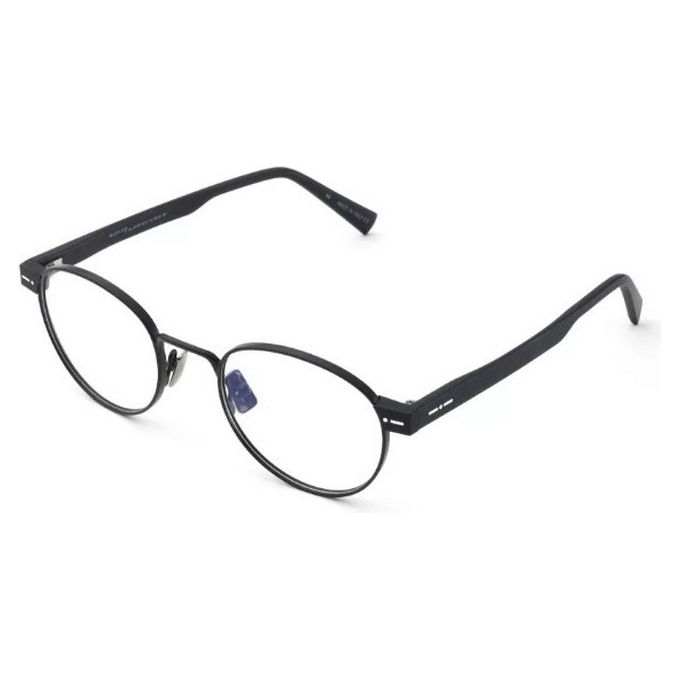 Italia Independent Occhiali da Vista Combm Nolan 5822 Nero Unisex Design Vintage in Acciaio e Nylon per Comfort e Stile Unico