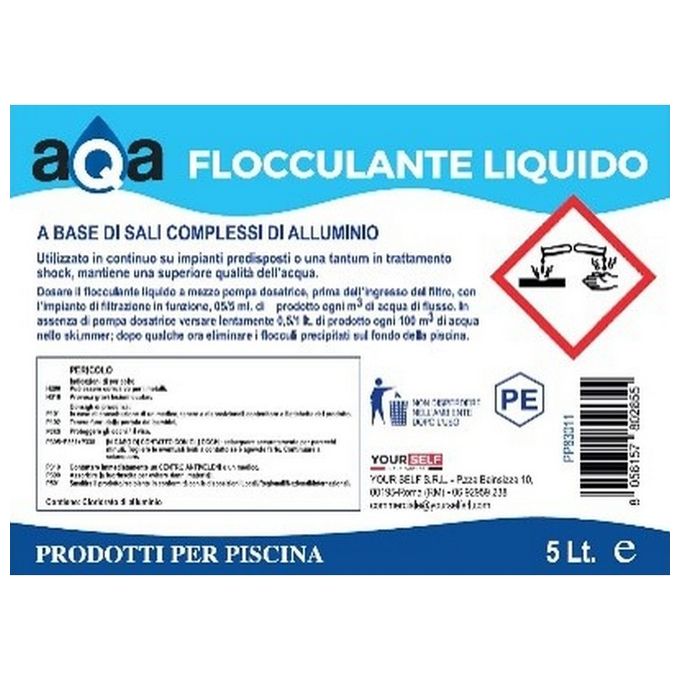 Aqa Flocculante Liquido 5Lt Per Piscina