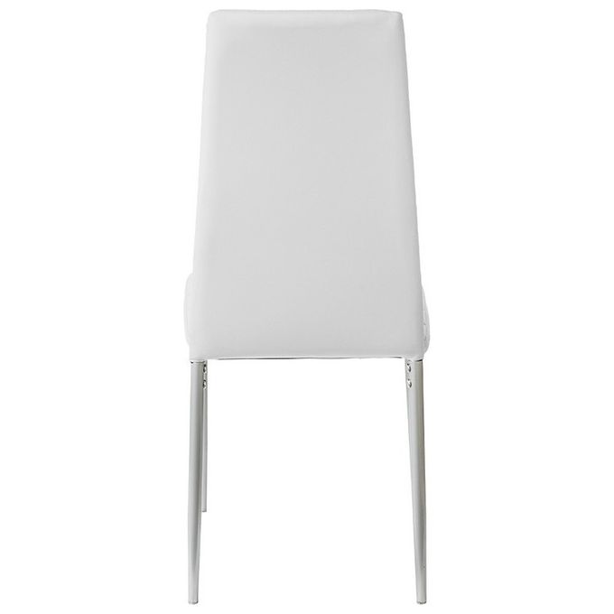 Divina Home Set 4 Pz Sedie In Ecopelle Da Interno Bianche