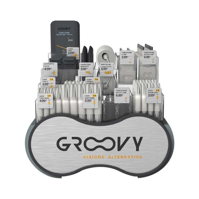 Groovy Espositore Con Accessori - 68 Pezzi