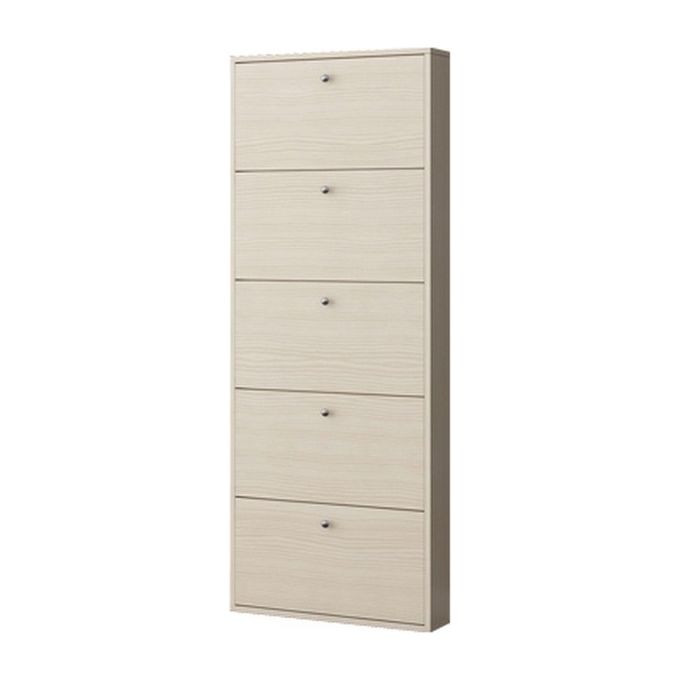 CTF Mobili 85 38 22 Scarpiera Slim 5 Ante Olmo