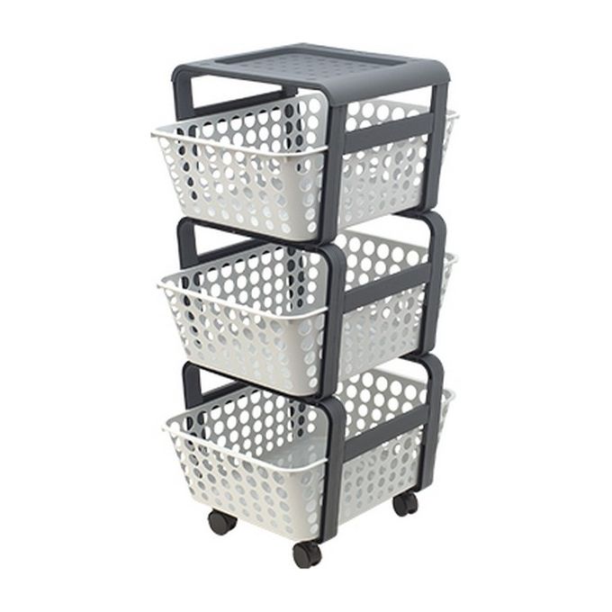Brixo Carrello da Cucina Portatutto Modula Bianco