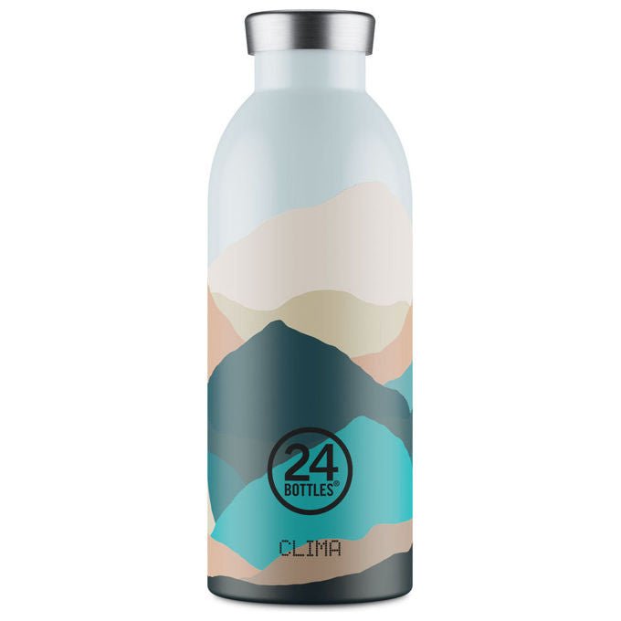 24 BOTTLES 8059388260881 Clima Bottiglia Termica 500 ml Isolamento 12h Caldo 24h Freddo Acciaio Inossidabile colore Montagne