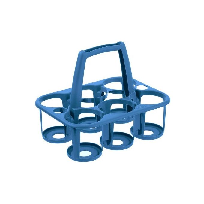 Tontarelli Porta Bottiglie Cover Line Cestello 6 Posti Blu