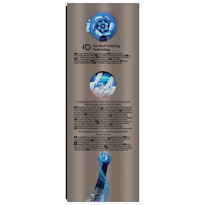 Oral-B 80857438 iO 10 Spazzolino elettrico con display interattivo 10 modalita' autonomia 14 giorni colore Lunar Gold