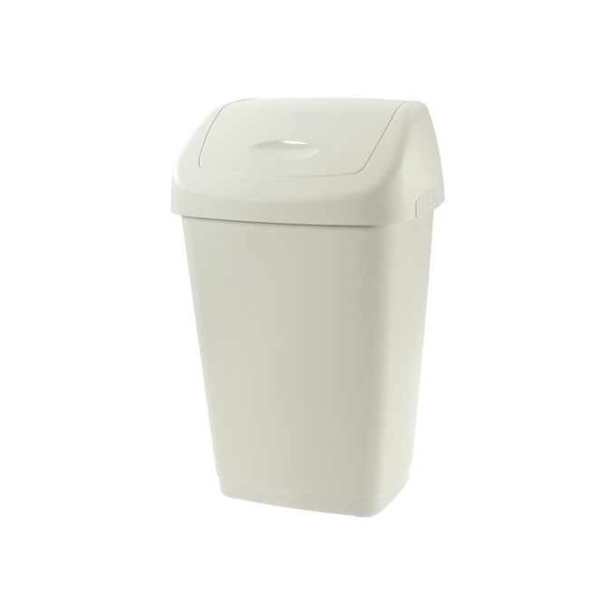 Tontarelli Pattumiera Aurora con Coperchio Basculante Bianco