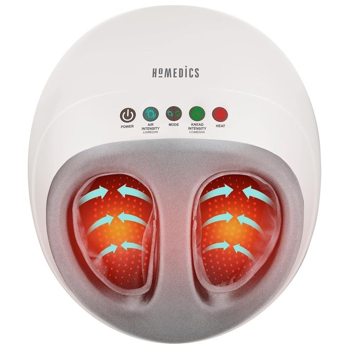 Homedics Shiatsu Air Pro Massaggiatore Plantare con Compressione d'Aria e Calore Opzionale per Massaggio Shiatsu Profondo