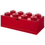 Room Copenhagen 40211730 Cassettiera Impilabile per Scrivania con 8 Pomelli Blu colore Blu