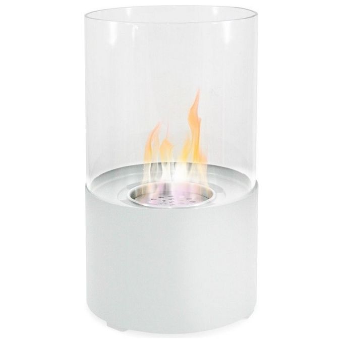 Divina Fire Biocamino A Bioetanolo Da Tavolo Design Moderno D16X29 Bianco Oxford DF39126