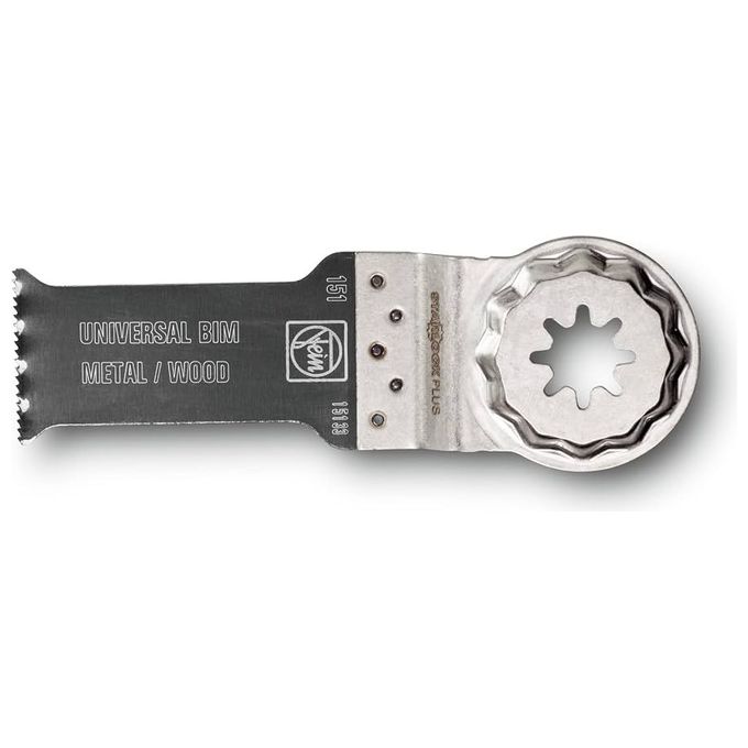 Fein 63502151240 E-Cut Lama da Taglio Universale Bimetallica 60x28 mm Attacco Starlock Plus 10 Pezzi colore Nero
