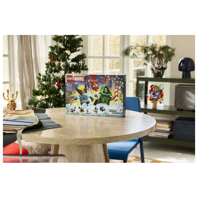 Lego 76340 Calendario dell'Avvento 2026 Set da Costruzione 317 Pezzi con 6 Minifigure Marvel colore Multicolore
